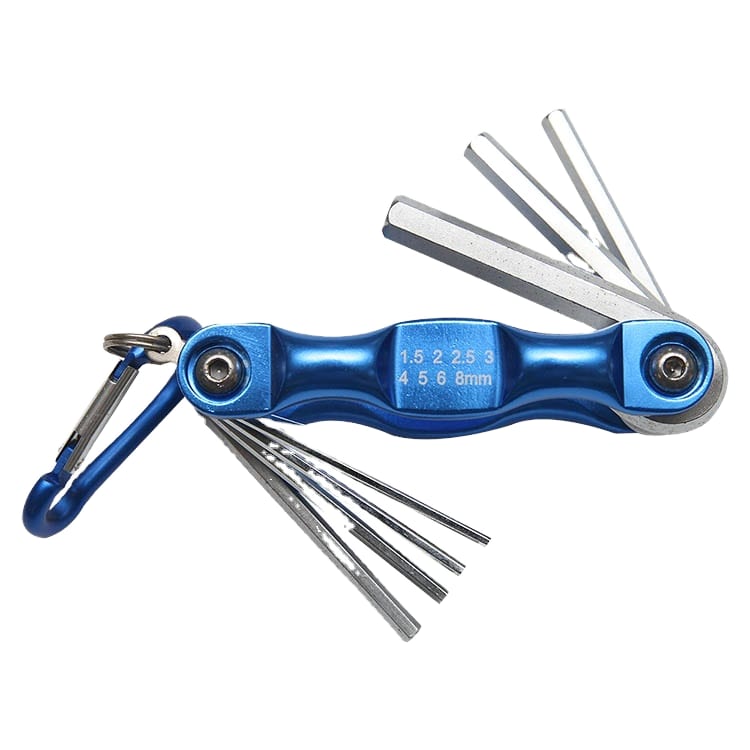 Torx Key Spanner Wrench Folding 8pcs Metric Chrome Frame