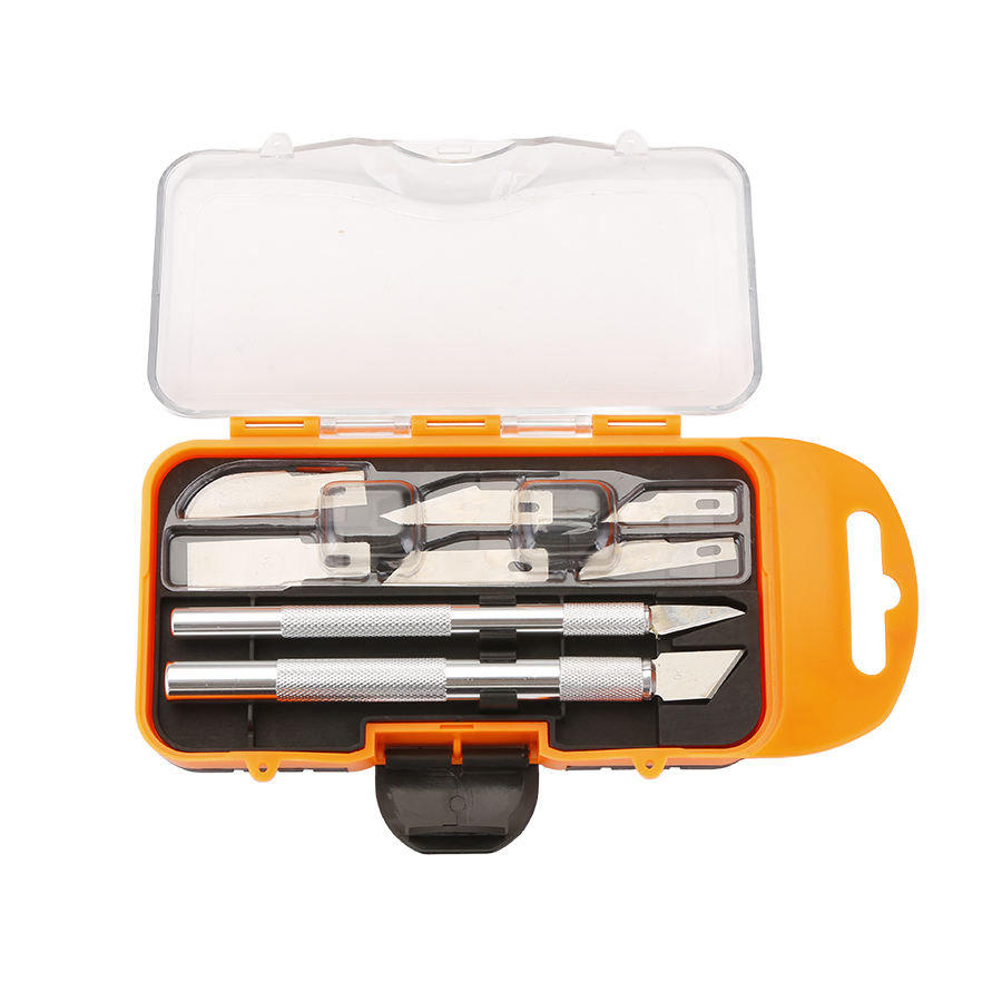 Utility Knife Handle Blades 8 Aluminum Silver