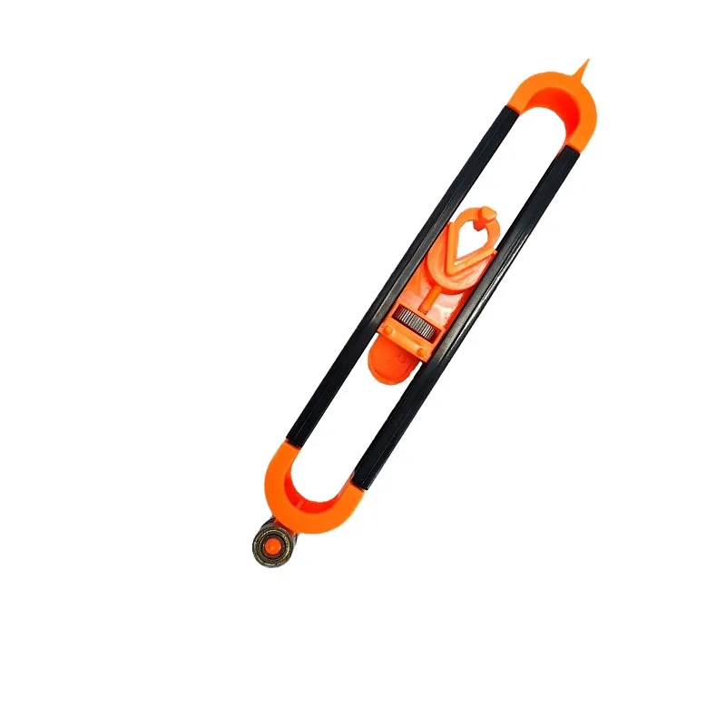 Test Irregular Arc Measuring Elliptical Contour Gauge Multifunctional Ruler with Scale Shaping Tool image 2