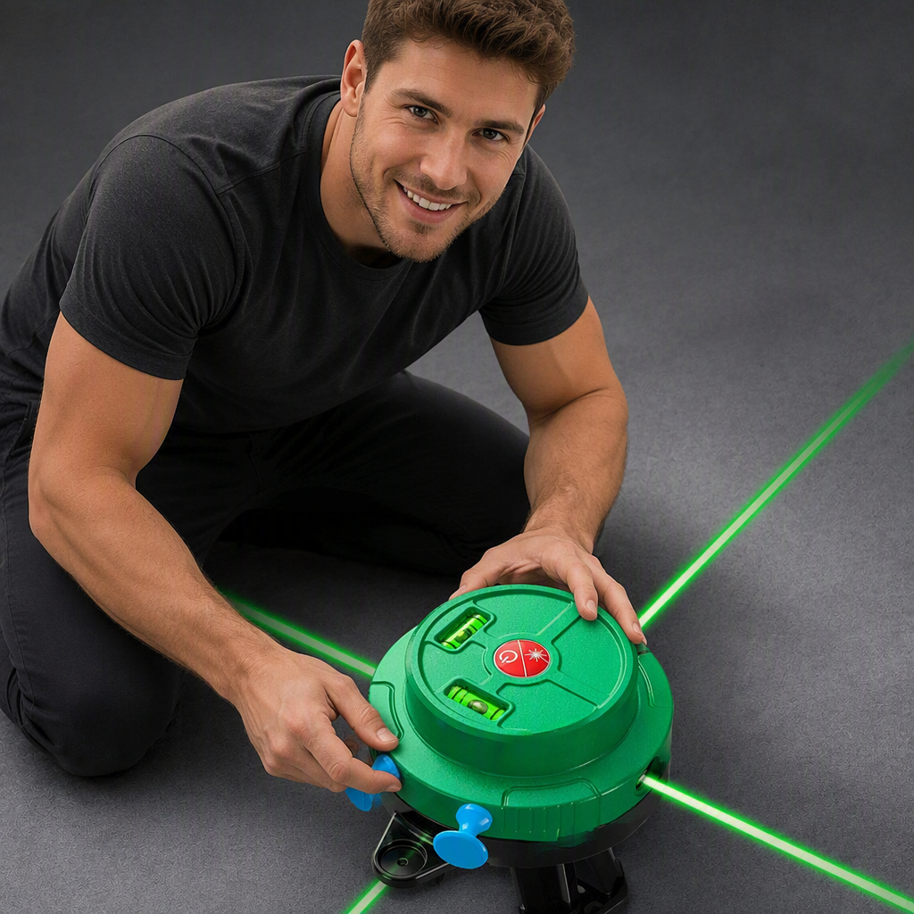 Three-line Red/Green Laser Level Compass Vertical Electronic Chalk Line Infrared High-Precision Line Projector Rechargeable image 4