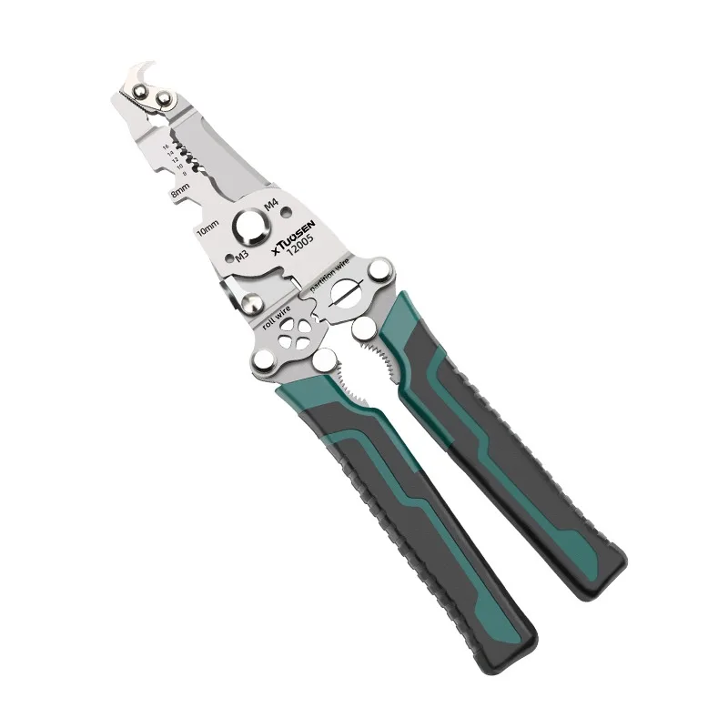 Tuosen Foldable Pointed Mouth Multi-function Electrician Special Wire Stripping & Cutting Pliers image 7