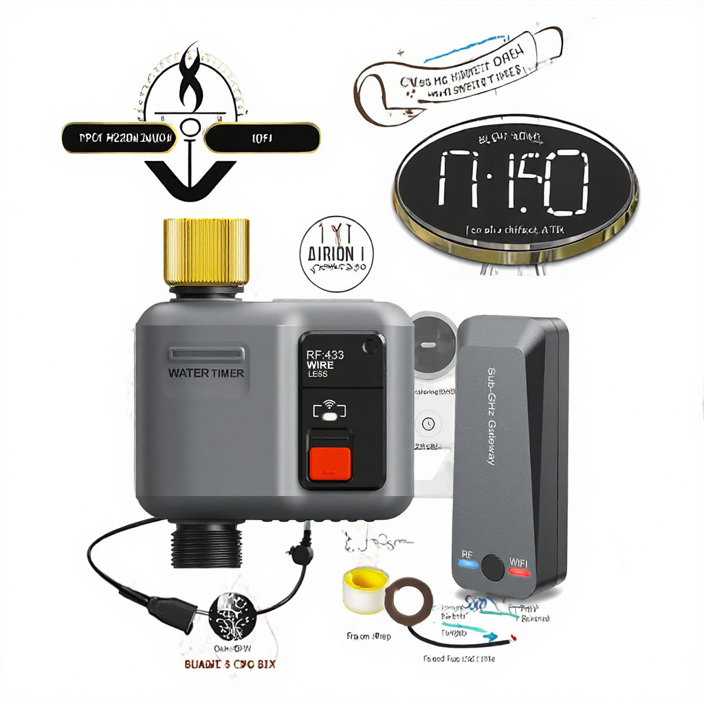 WiFi Smart Garden Water Timer RF 433 Wireless Sprinkler Controller 984 Ft Range for Hose Irrigation image 3