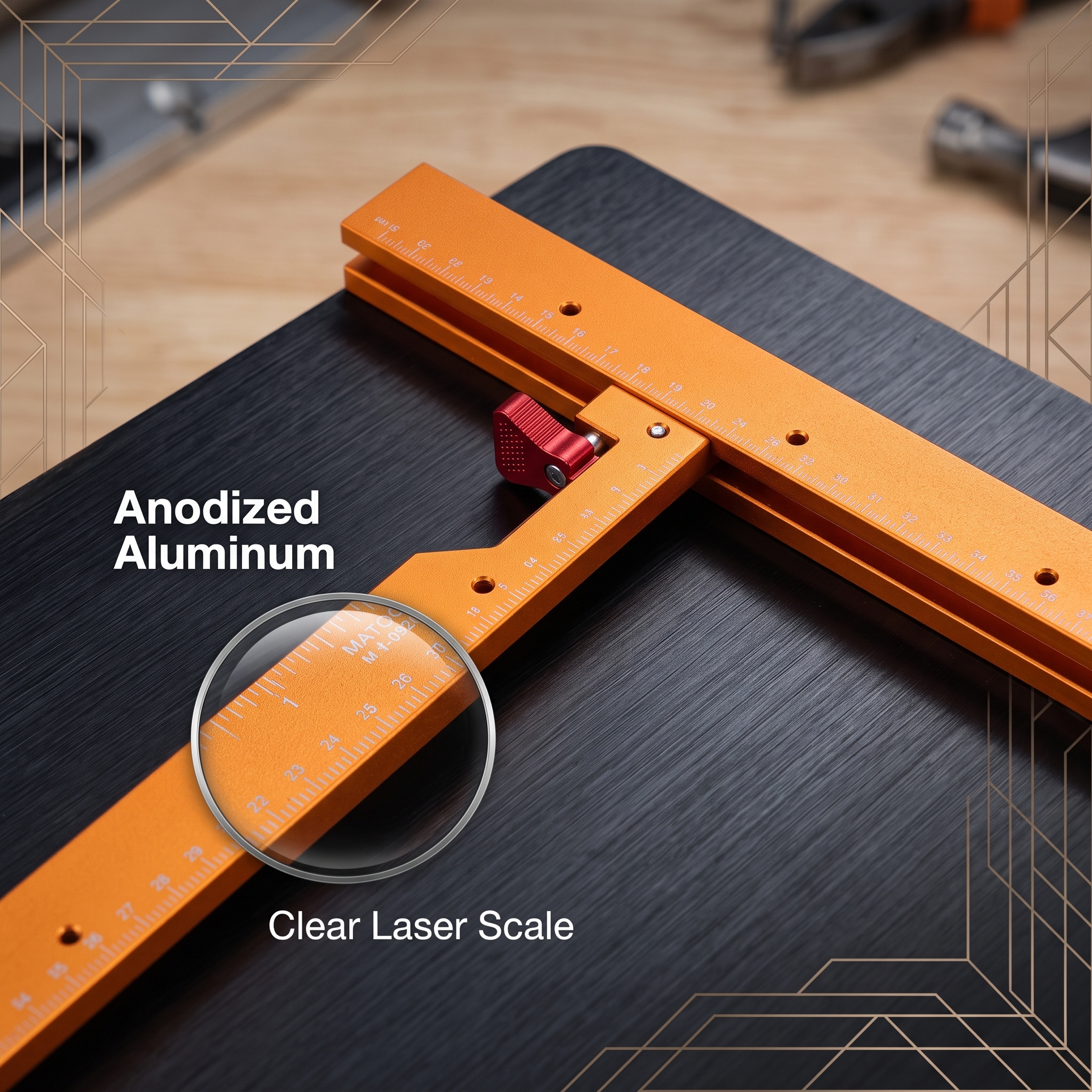 Woodworking Router Aluminum Alloy Square-Hole Positioning Guide Edge-Trimming Grooving Hole-Cutting Jig Drilling Auxiliary Tool image 5