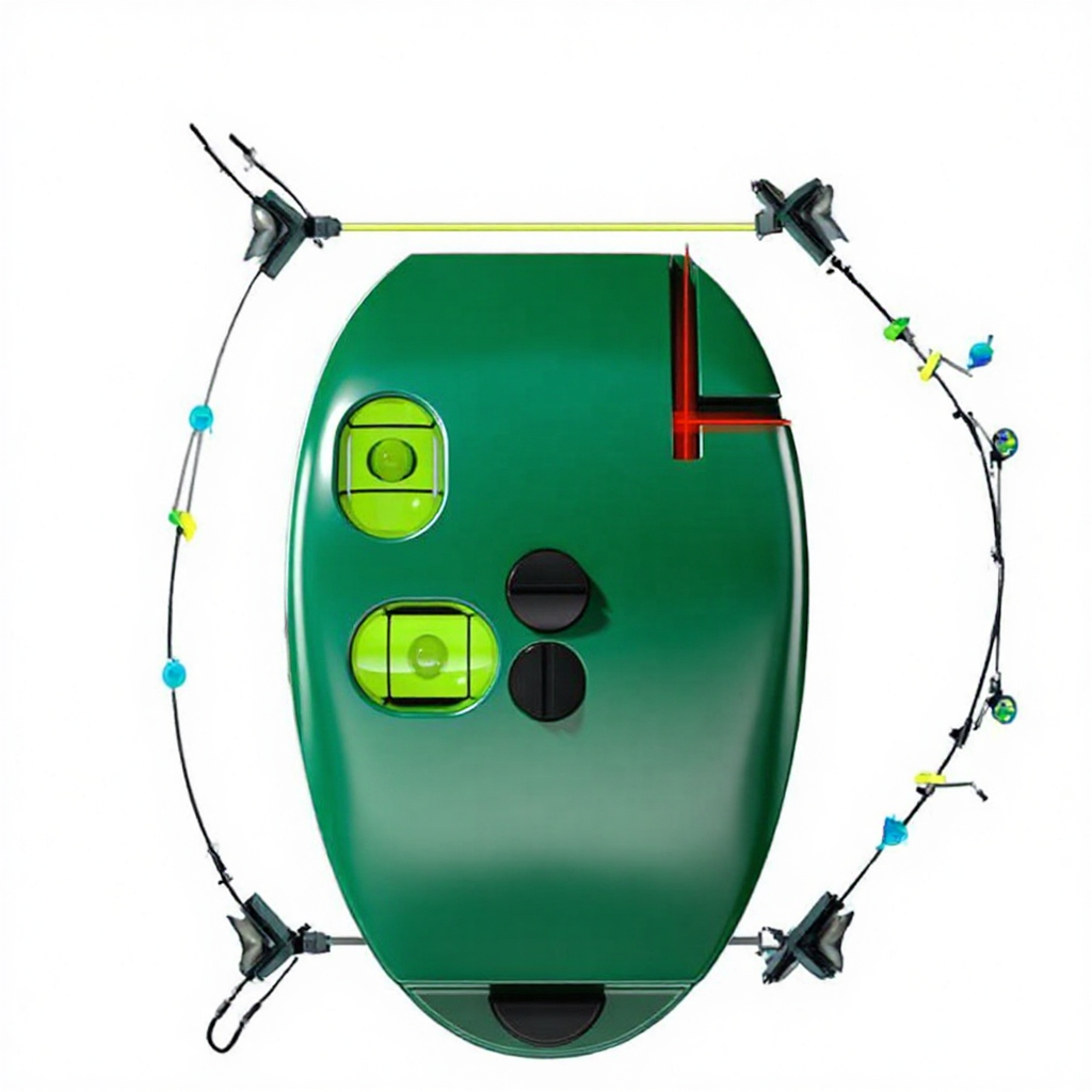 XINGQIU Vertical Mouse Laser Level Infrared Horizontal Line Right Angle Bubble Level 2mm Accuracy Red Laser 20M Long Distance image 3