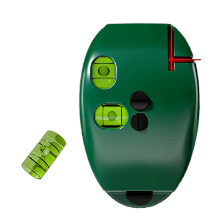 XINGQIU Vertical Mouse Laser Level Infrared Horizontal Line Right Angle Bubble Level 2mm Accuracy Red Laser 20M Long Distance