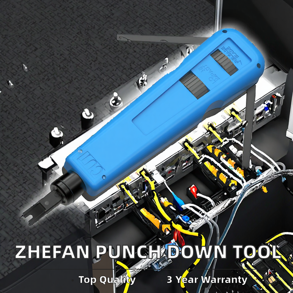 ZHEFAN Industrial Steel Punch Down Tool for 110 Impact Terminal Insertion Network Wire Cutter with 3-Year Warranty OEM/ODM image 2